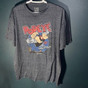 Tee Luv Men’s Popeye Graphic Blue Tshirt Size XLarge
